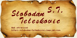 Slobodan Telesković vizit kartica
